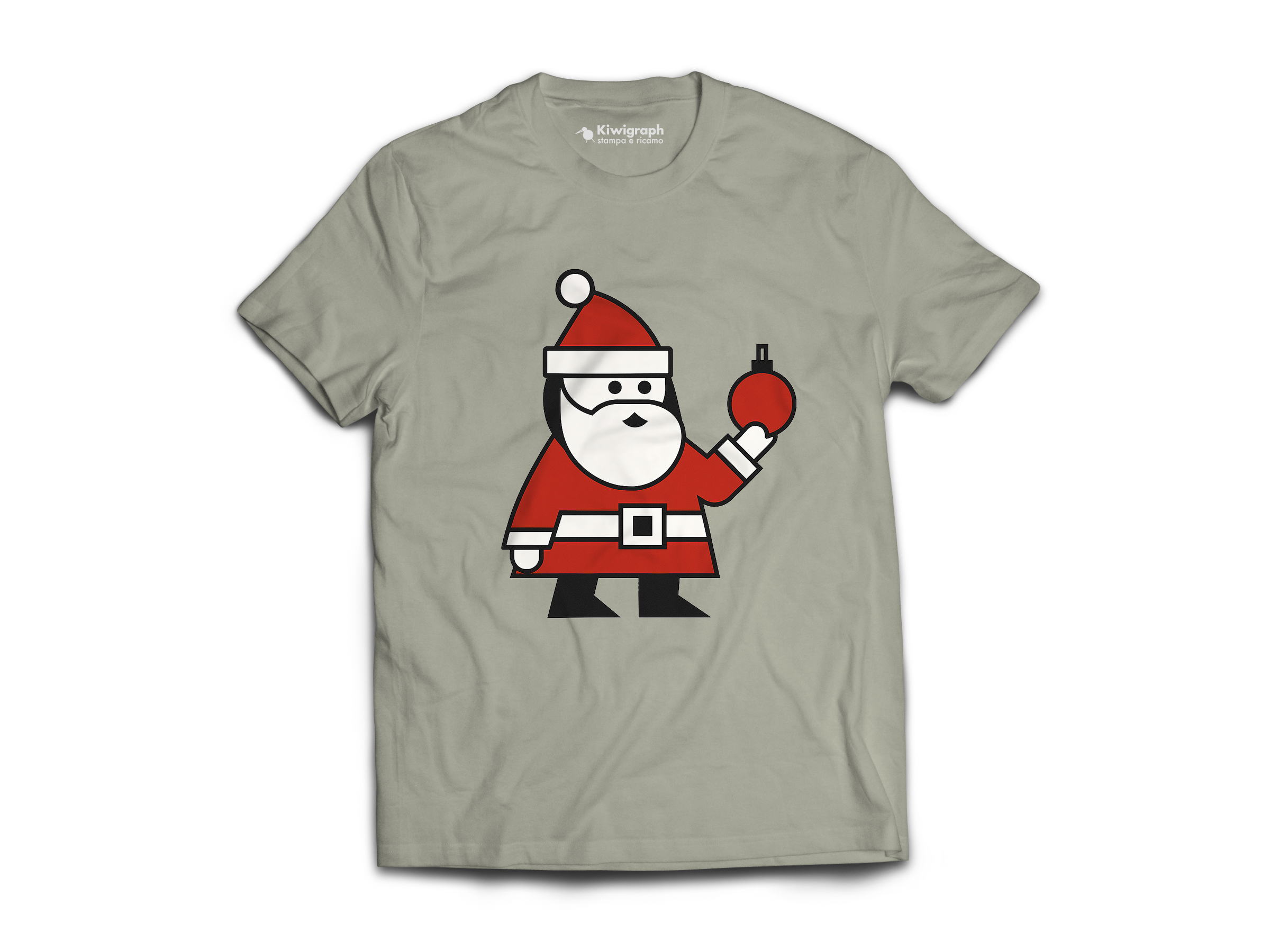 Maglietta T-Shirt Girocollo Manica Corta - Fruit of the Loom Natale