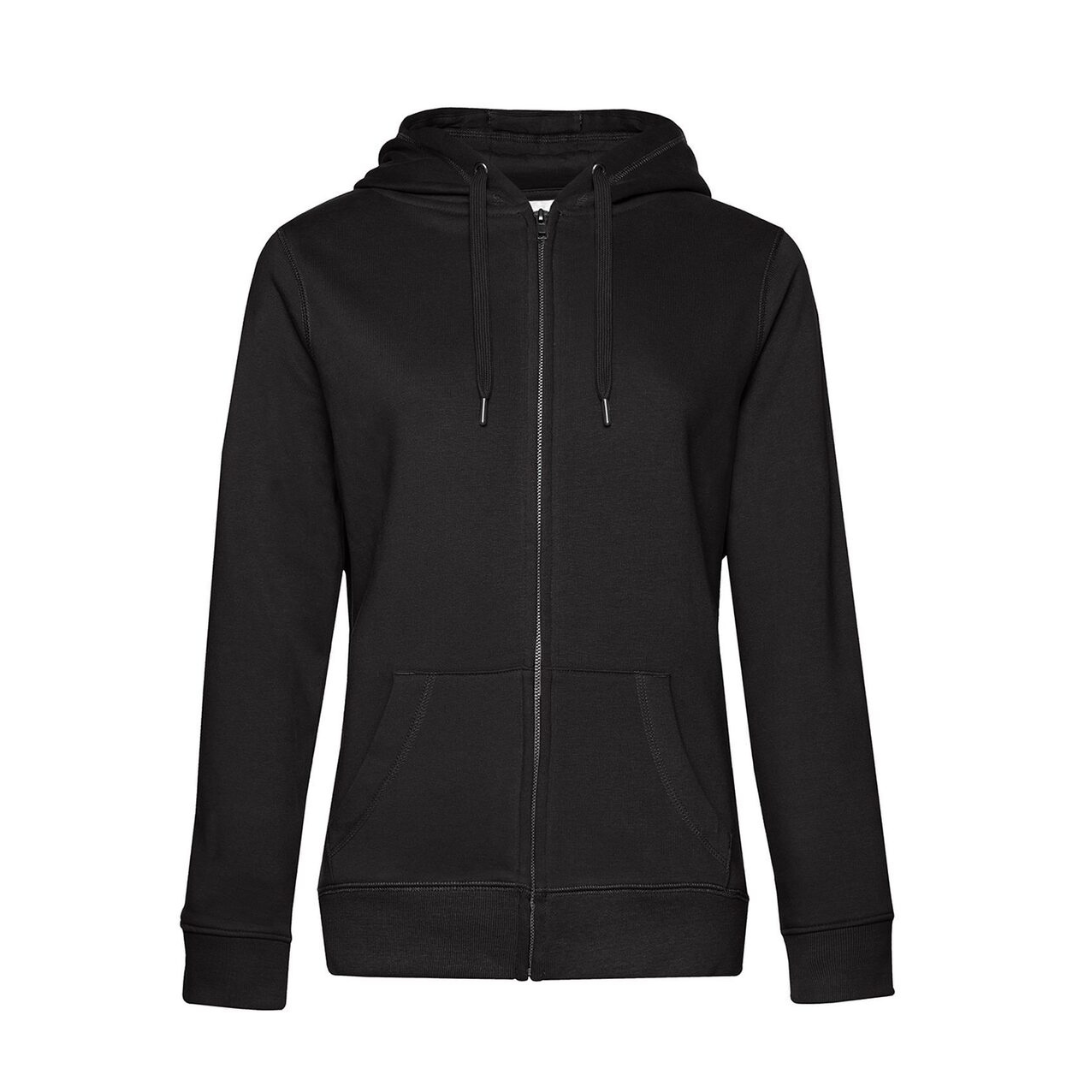 B&C - Queen Felpa Zip Intera Cappuccio Donna