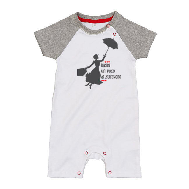 Un Poco di Zucchero... Body Baseball in Cotone Organico